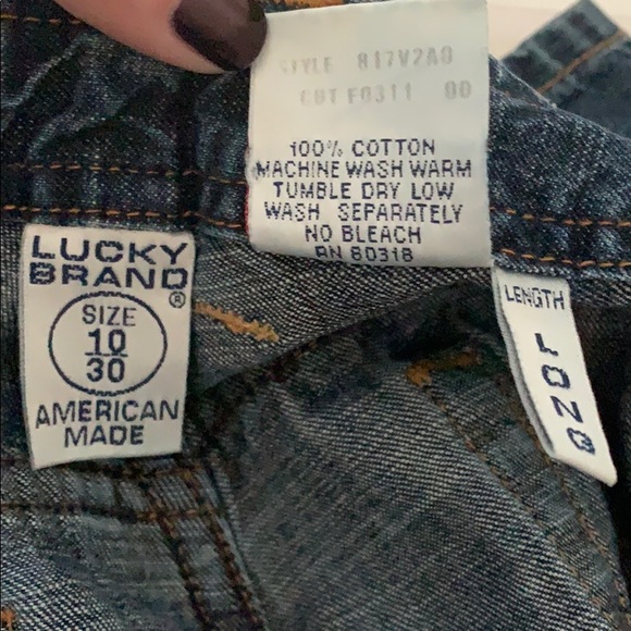 NWT wmns vintage Lucky Brand Jeans dungarees 10/30 - Picture 7 of 7